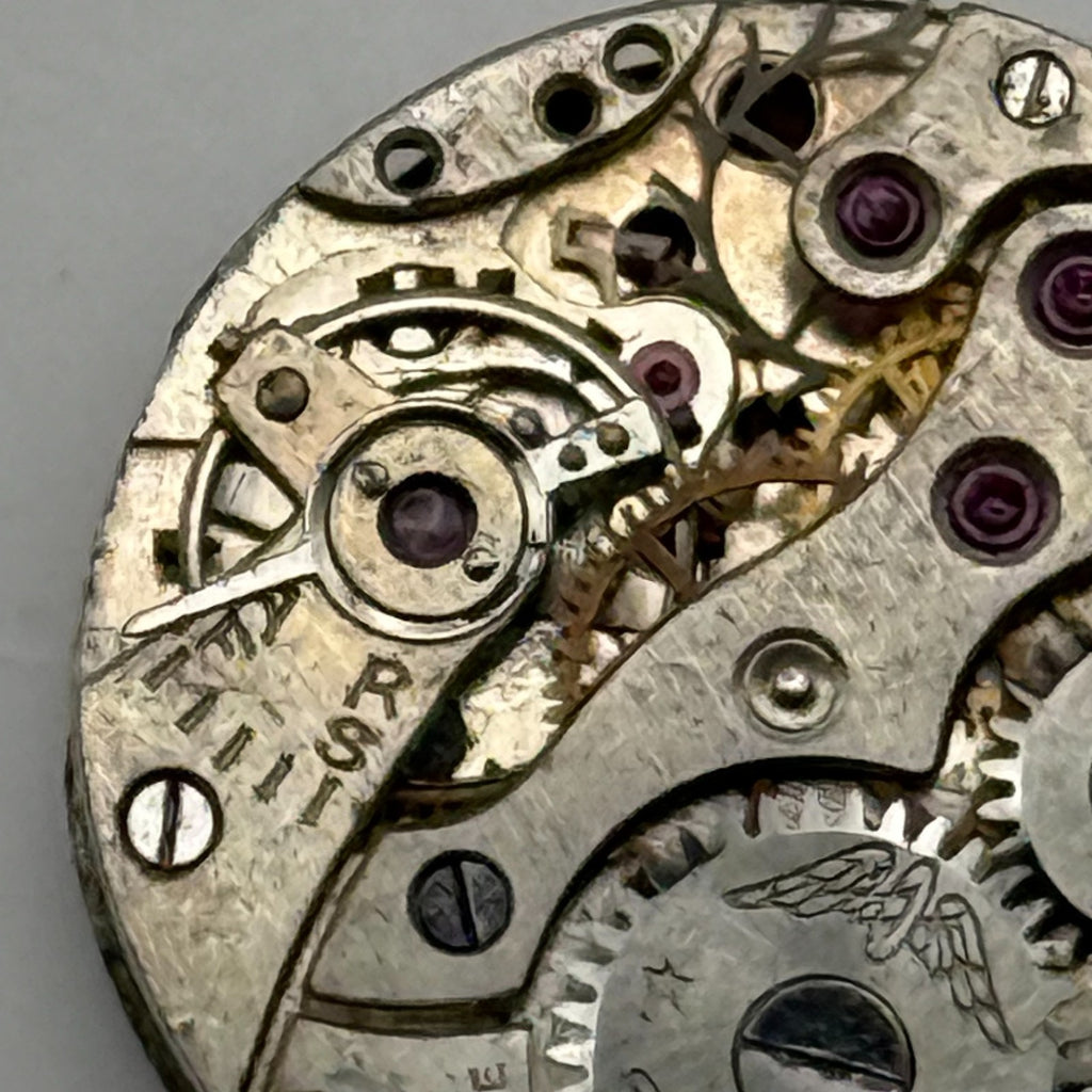 Peseux 150 Watch Movement 15 Jewels Swiss Manual Wind Parts Repair 17.4mm