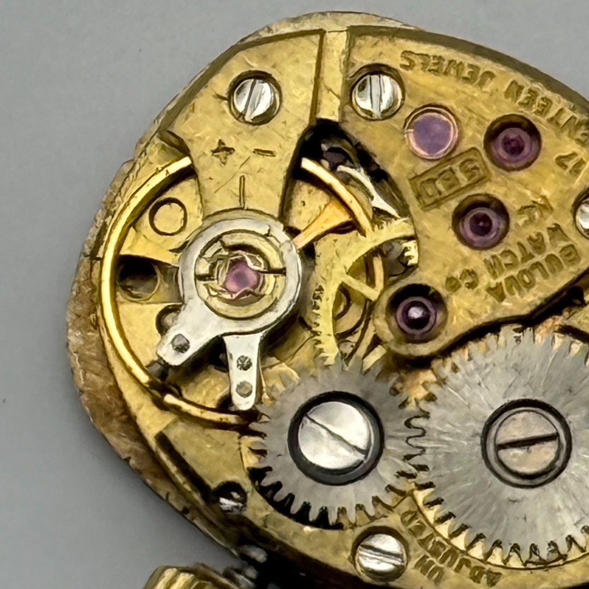 Bulova 5BD Watch Movement Running Ladies 17 Jewels Swiss Parts Repair 13mm
