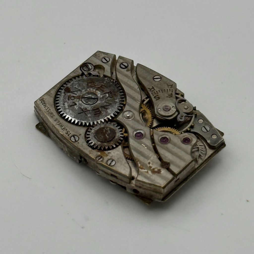 Bernex 77 Watch Movement Bernex No.1 Swiss 15 Jewels Manual Wind Parts 19.9mm