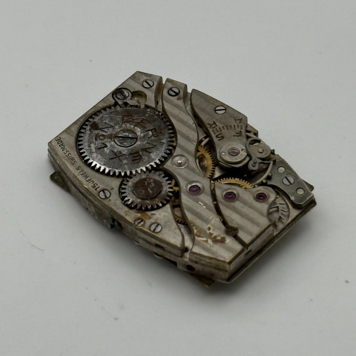 Bernex 77 Watch Movement Bernex No.1 Swiss 15 Jewels Manual Wind Parts 19.9mm