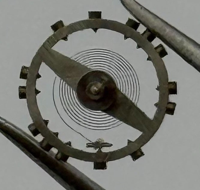 AS 976 1012 Balance Wheel Complete And Spring 29 M Watch Movement Parts NOS
