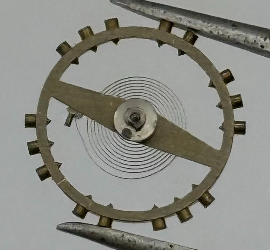 AS 984 Balance Wheel Complete And Spring Pour BO 71 Watch Movement Parts NOS