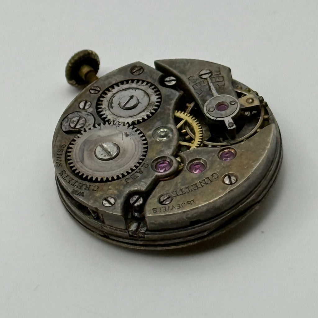 Cretets Watch Movement Ginette Swiss 16 Jewels Manual Wind Parts Repair 21.3mm