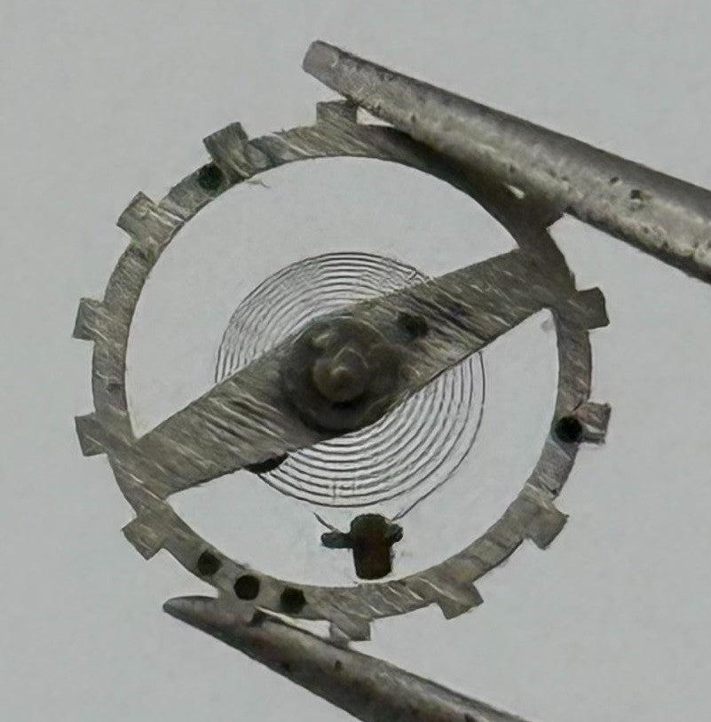Lanco 576 Balance Wheel Complete And Spring 5’’’ 648 Watch Movement Parts NOS