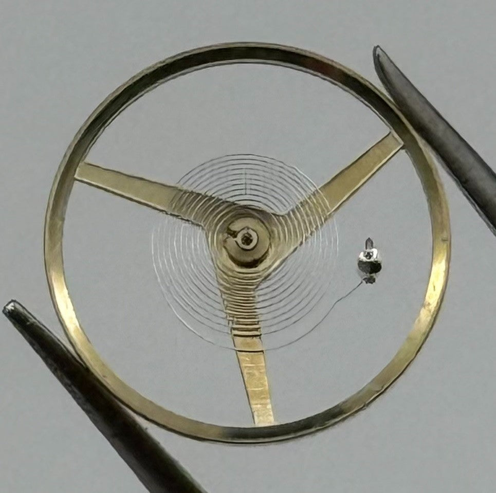 Felsa 4000 4010 Balance Wheel Complete And Spring 1435 Watch Movement Parts NOS
