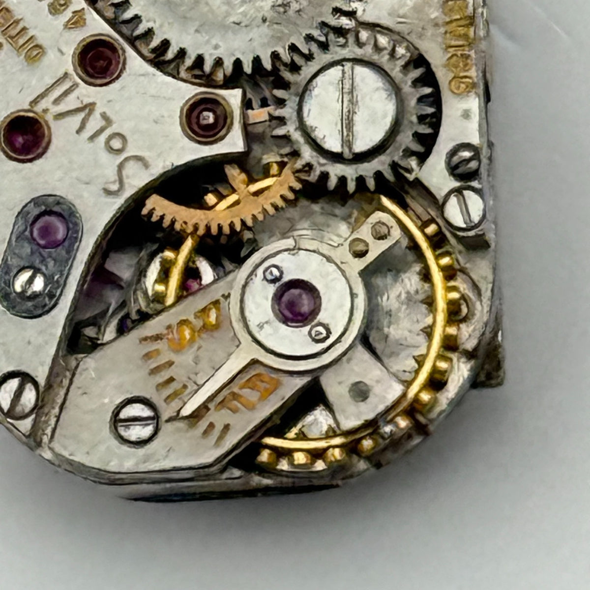 Solvil Watch Movement Paul Didisheim 17J Swiss Manual Wind Parts Repair 12.1mm