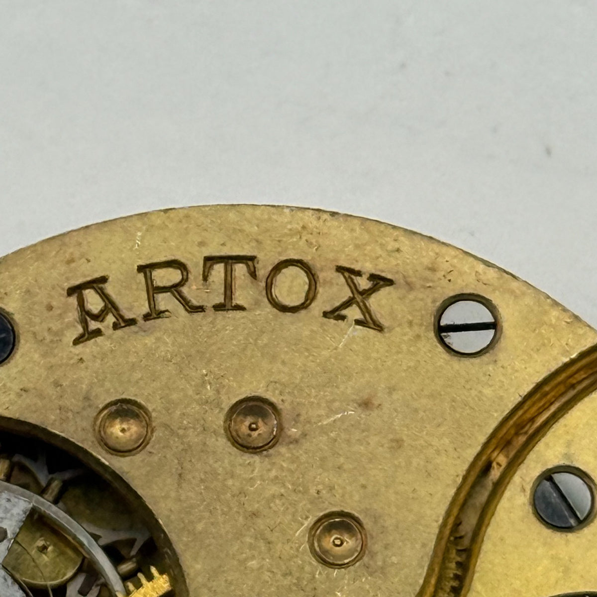 Artox Pocket Watch Movement Hunter Swiss Sub Seconds Vintage Parts Repair 40.2mm