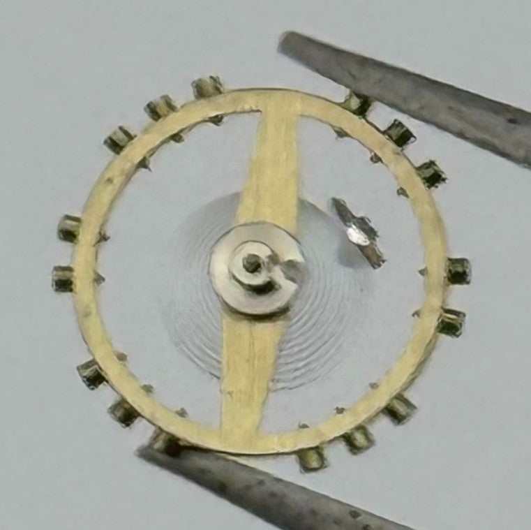 Kurtz 570 Balance Wheel Complete And Spring 5¼’’’ Watch Movement Parts NOS
