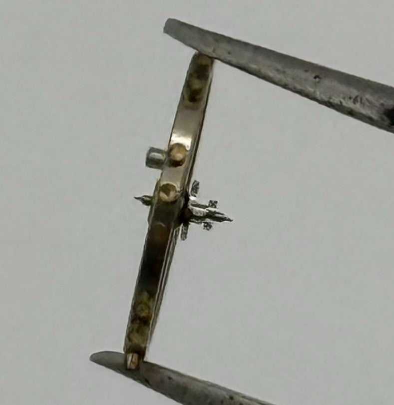 FHF 67 Balance Wheel Complete And Spring Renata 609 Watch Movement Parts NOS