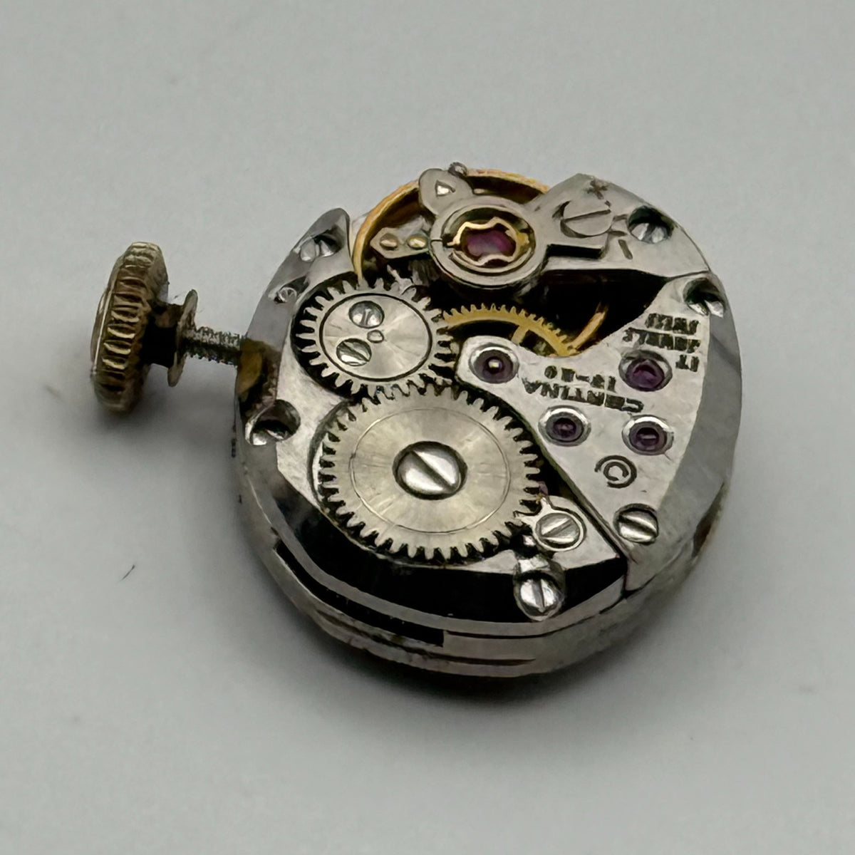 Certina 13-20 Watch Movement Ladies 17 Jewels Running Manual Wind Parts 15.5mm