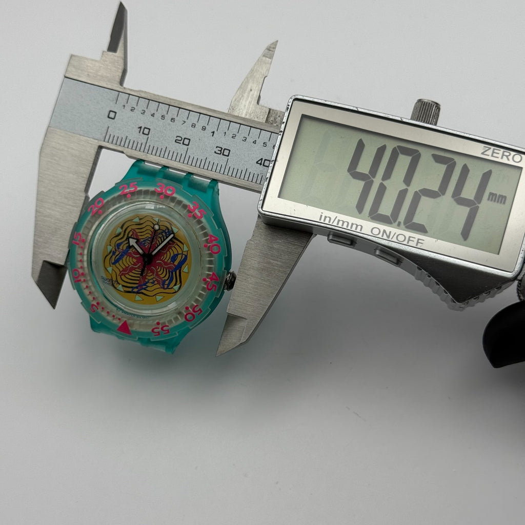 Vintage Swatch Scuba 200 Watch SDN108 Sea Floor 1994 ETA Quartz Swiss 40mm Parts