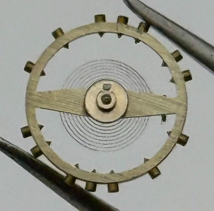 Osco 70 Balance Wheel Complete And Spring 5¼’’ Progress Watch Movement Parts NOS