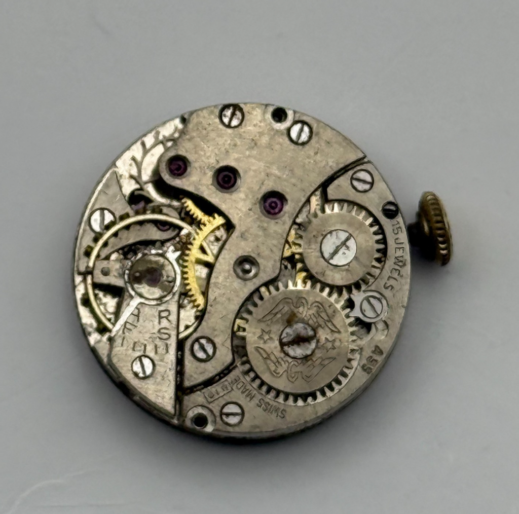 Peseux 220 Watch Movement Rotary 15 Jewels Swiss Manual Wind Parts Repair 19.7mm