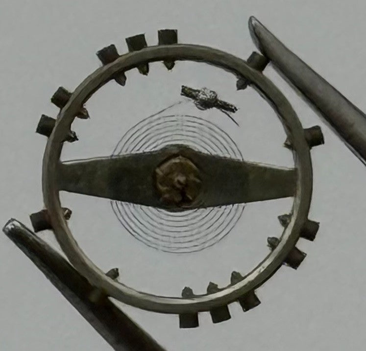 FHF 80 190 Balance Wheel Complete And Spring Renata 204 Watch Movement Parts NOS