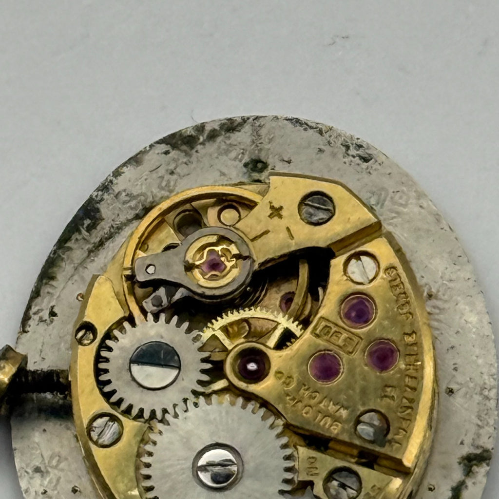 Bulova 5BD Watch Movement - Ladies 23 Jewels - For Parts / Repair - 12.8mm