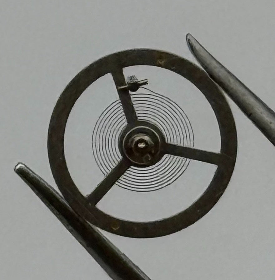 EB 1297 Balance Wheel Complete And Spring 5¼’’’ 201 Watch Movement Parts NOS