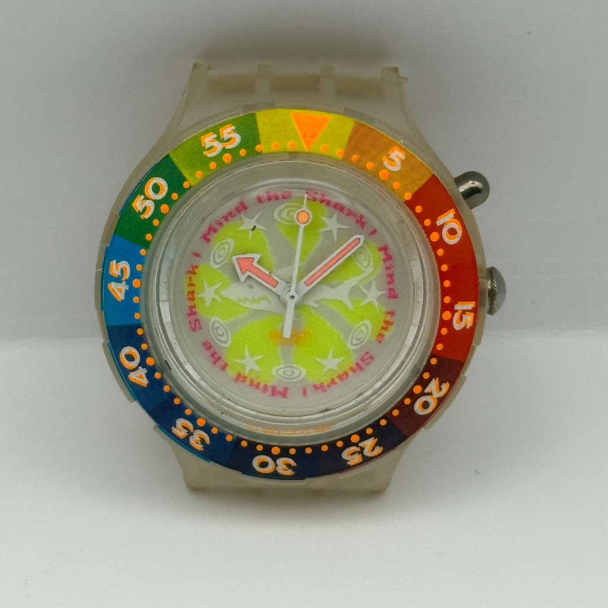 Vintage Swatch Scuba Loomi Watch SDK902 Mind The Shark 1995 40mm Parts Repair