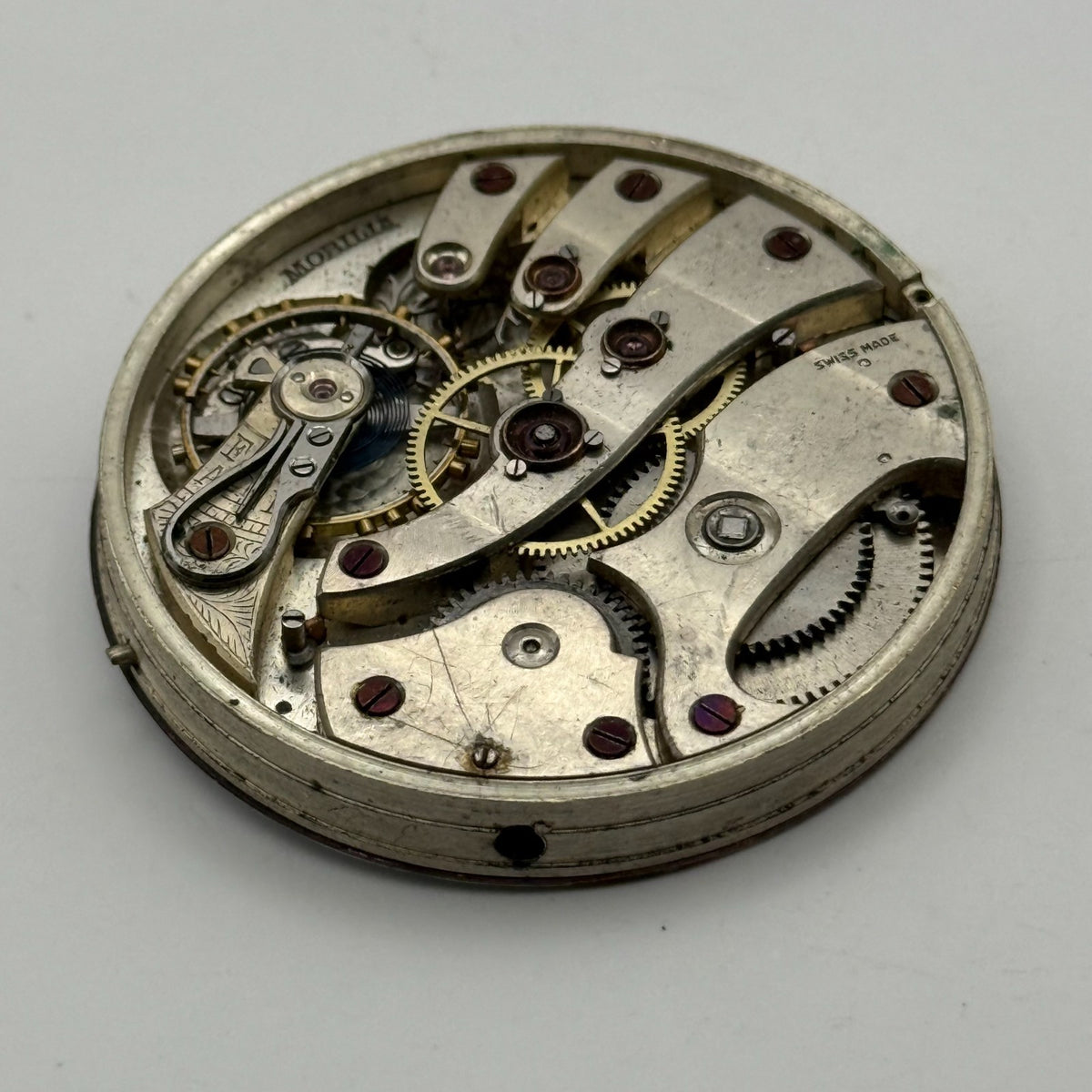 Mobilia Pocket Watch Movement High Grade Open Face Sub Seconds Parts 45.1mm