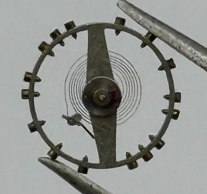 Cyma 384 Balance Wheel Complete And Spring 6¾-8''' 93 Watch Movement Parts NOS
