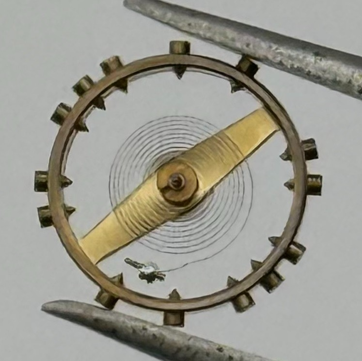 FHF 60 Balance Wheel Complete And Spring 6¾-8’’’ 200 M Watch Movement Parts NOS