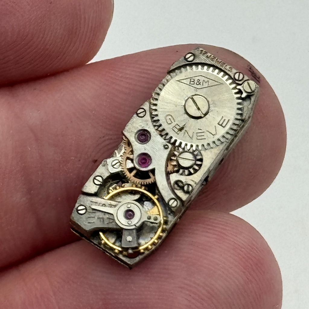 FHF Watch Movement Baume Mercier B&M Ladies Manual Wind Swiss Vintage Parts 9mm 