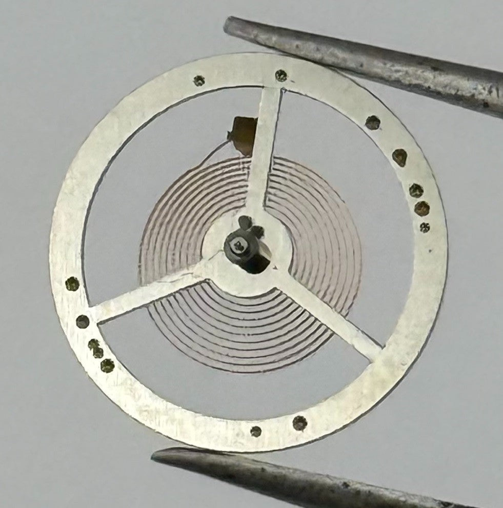 E.S. 50 Balance Wheel Complete And Spring 12’’’ 1400 Watch Movement Parts NOS