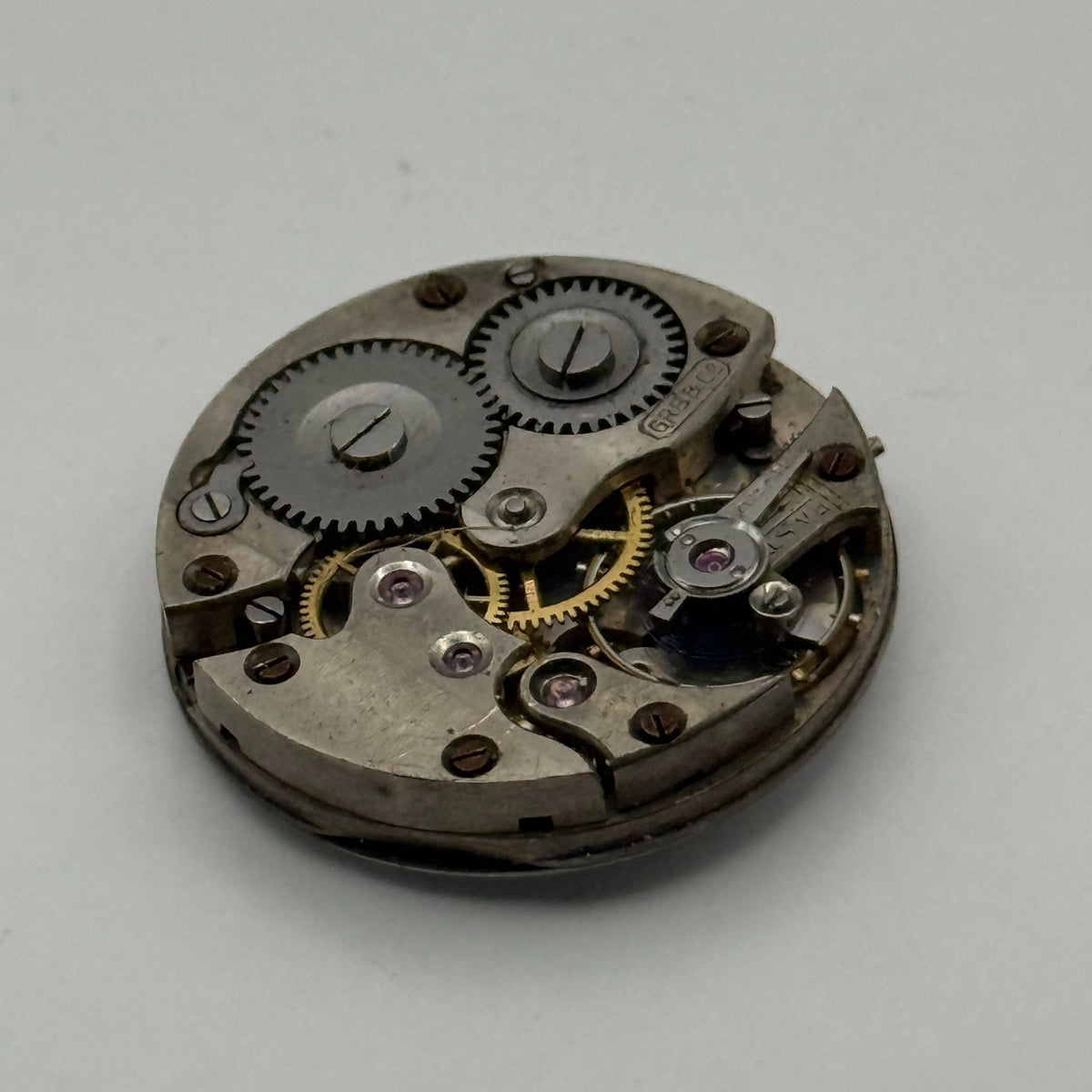 GRB & Co Trench Watch Movement - Roman Numerals - For Parts / Repair - 24.8mm
