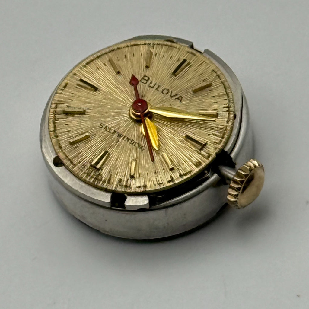 Bulova 6CMAC Watch Movement Running 17 Jewels Swiss Automatic Parts 16.4mm