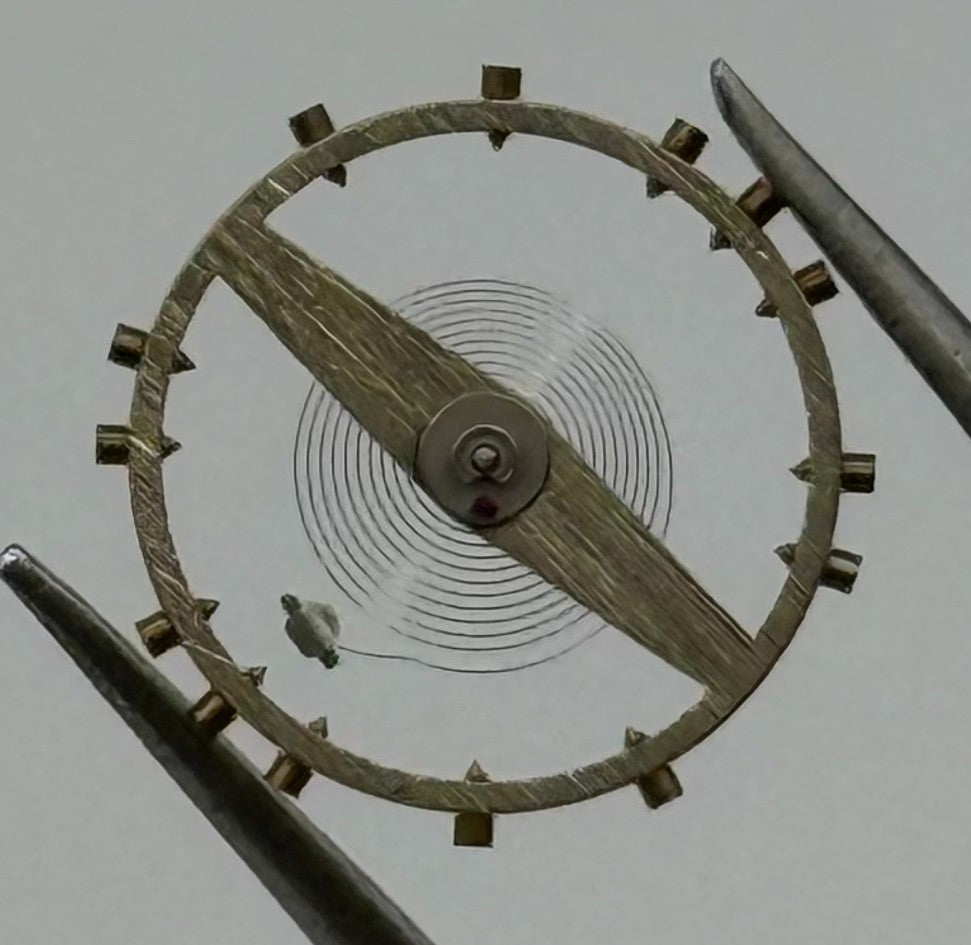 Felsa 4000 Balance Wheel Complete And Spring Renata 965 Watch Movement Parts NOS