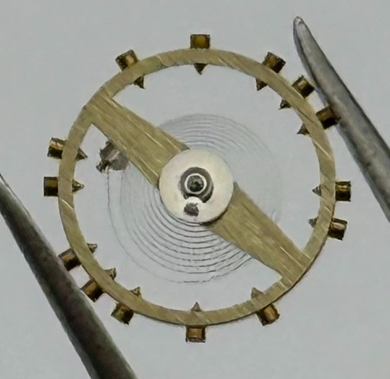 AS 970 Balance Wheel Complete And Spring Renata 28 M Watch Movement Parts NOS