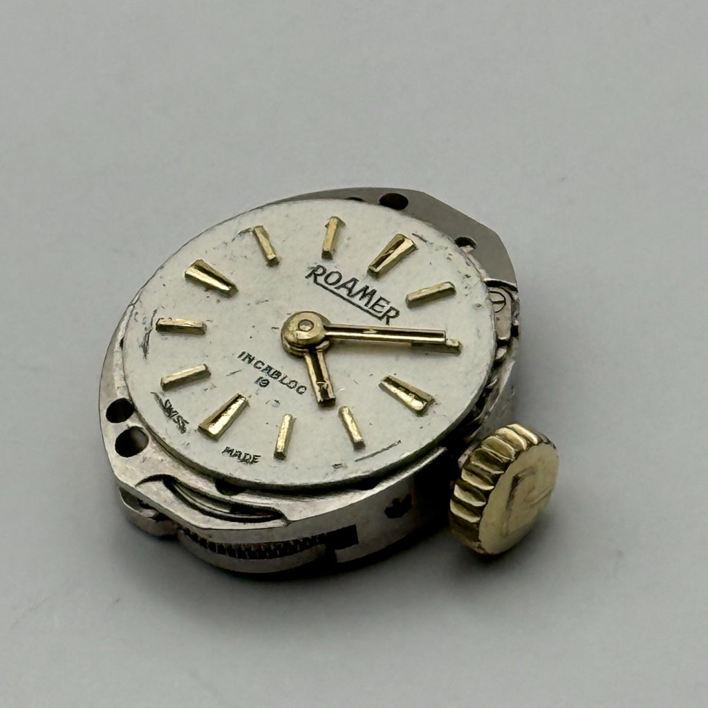 MST 466 Watch Movement Roamer 19 Jewels Swiss Manual Wind Parts Repair 13.1mm