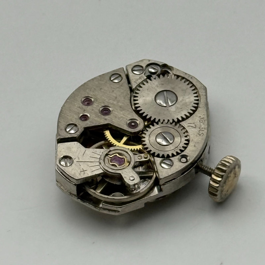 FEF 6662 Watch Movement Worcester 17Jewels Swiss Manual Wind Parts Repair 15.3mm