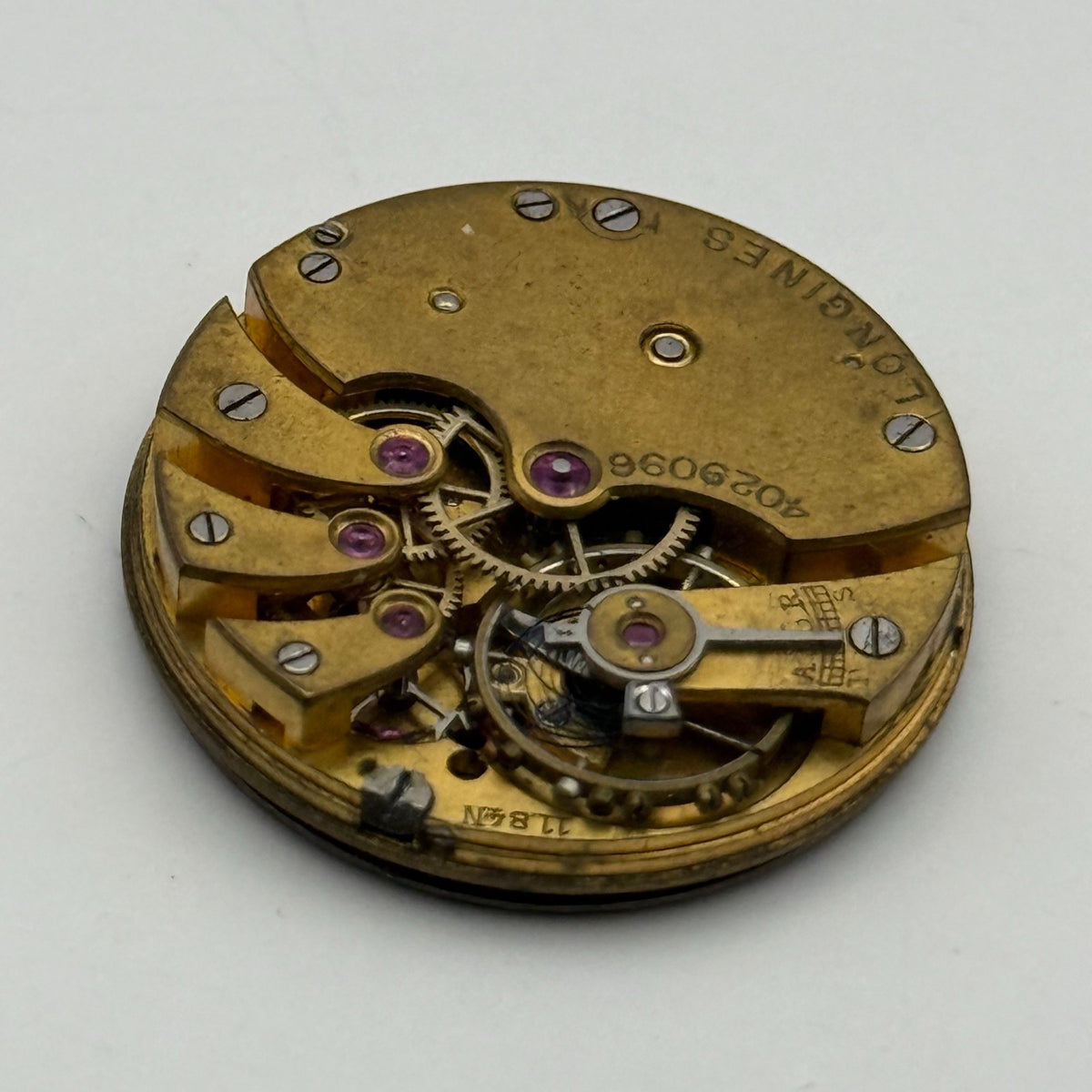 Longines 11.84N Watch Movement - For Parts / Repair - 25.4mm