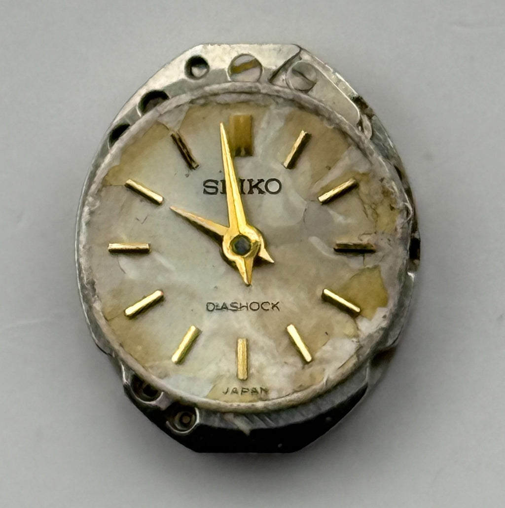 Seiko 10C Watch Movement Diashock Japan 17 Jewels Manual Wind Parts Repair 13mm