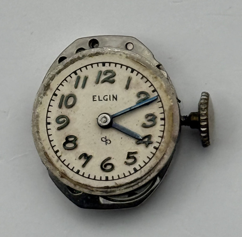 Elgin 702 Watch Movement 17 Jewels American Manual Wind Parts Repair 13.2mm