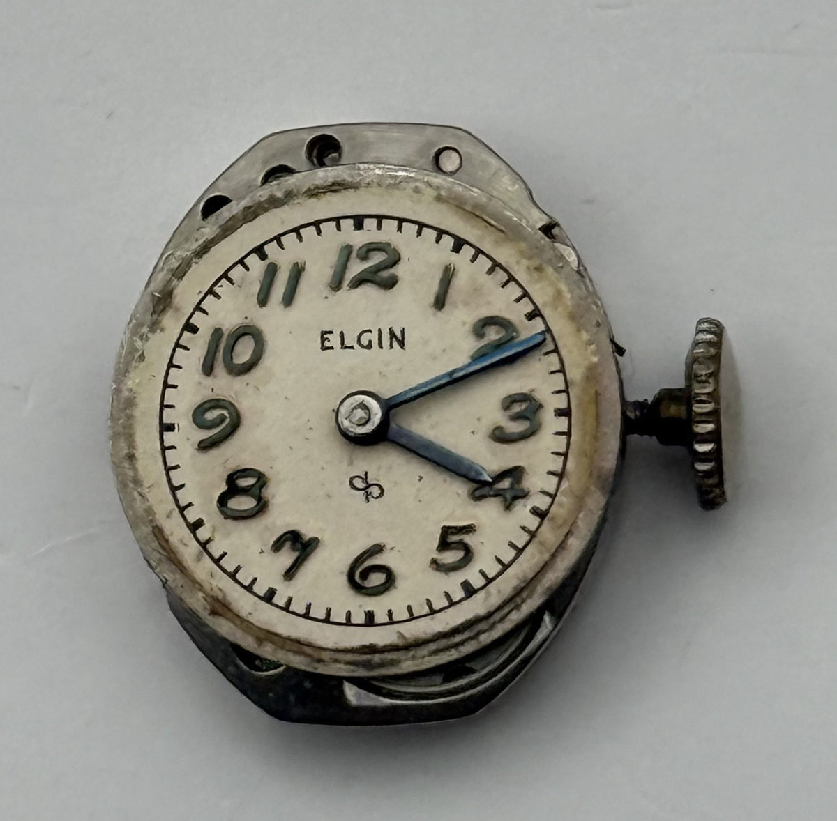 Elgin 702 Watch Movement 17 Jewels American Manual Wind Parts Repair 13.2mm