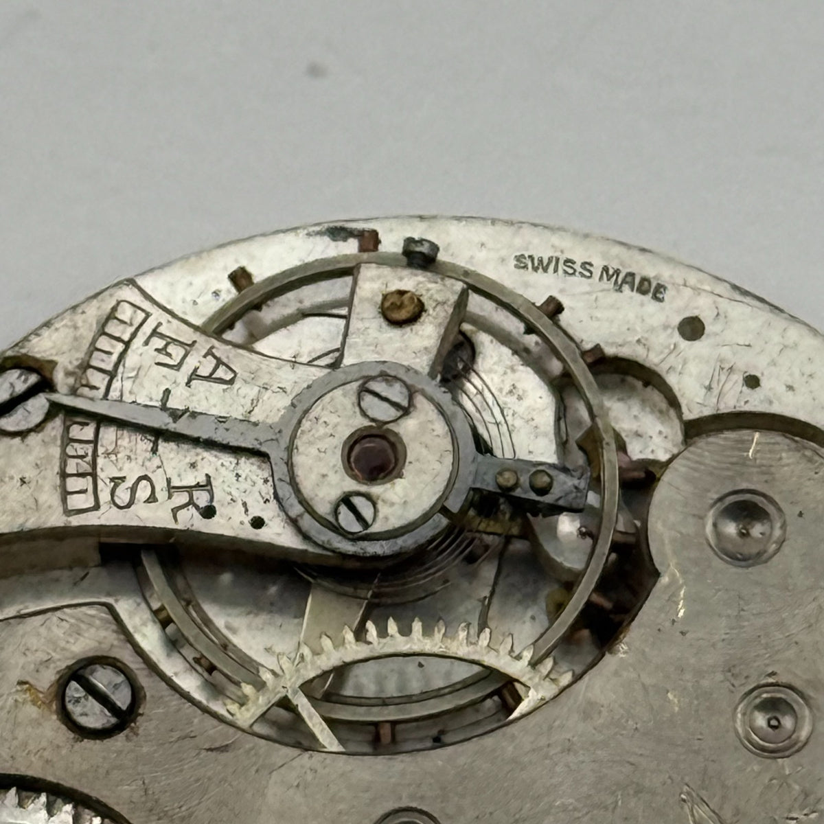 Freeman’s Non Magnetic Pocket Watch Movement Open Face Sub Seconds Parts 37.9mm