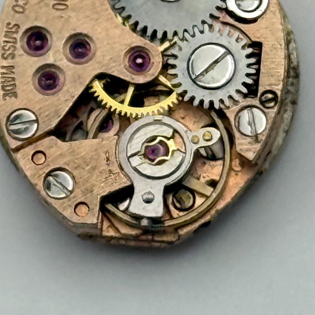 Lanco 500 Watch Movement 17 Jewels Inacbloc Swiss Manual Wind Parts 12.9mm
