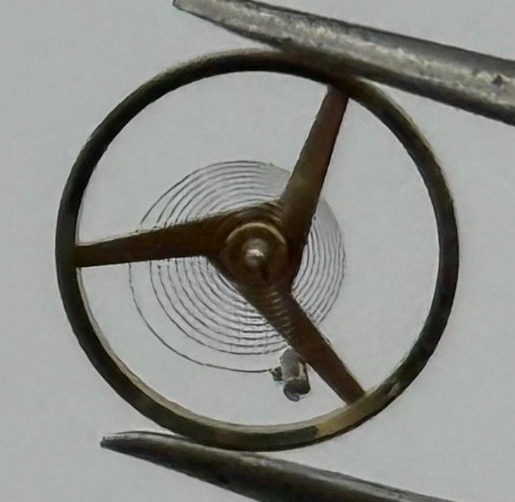 Felsa 4020 4025 Balance Wheel Complete And Spring 1437 Watch Movement Parts NOS
