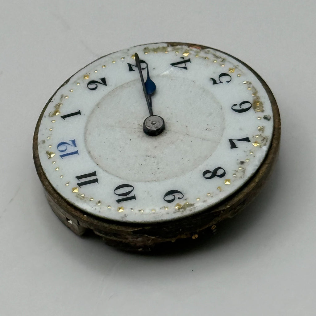 Unidentified Watch Movement Swiss Manual Wind Vintage Parts Repair 24.9mm