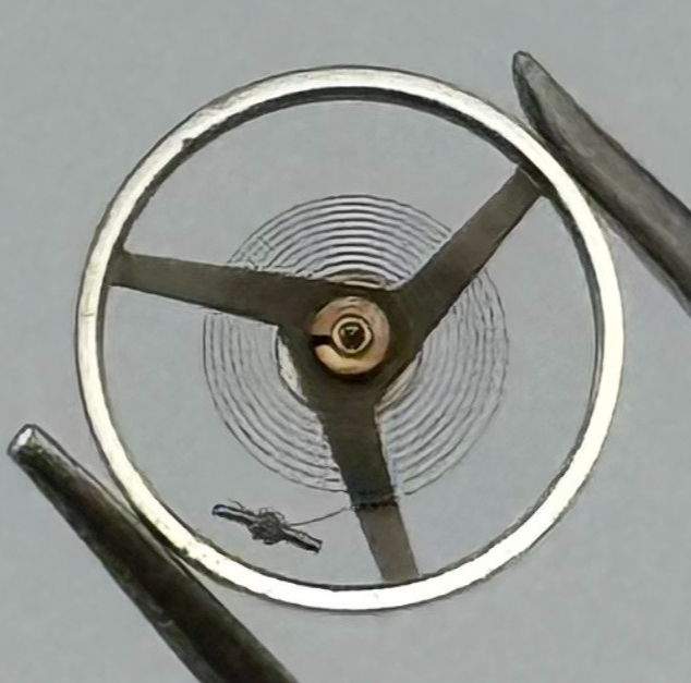 AS 976 1012 Balance Wheel Complete And Spring 5’’’ 1426 Watch Movement Parts NOS
