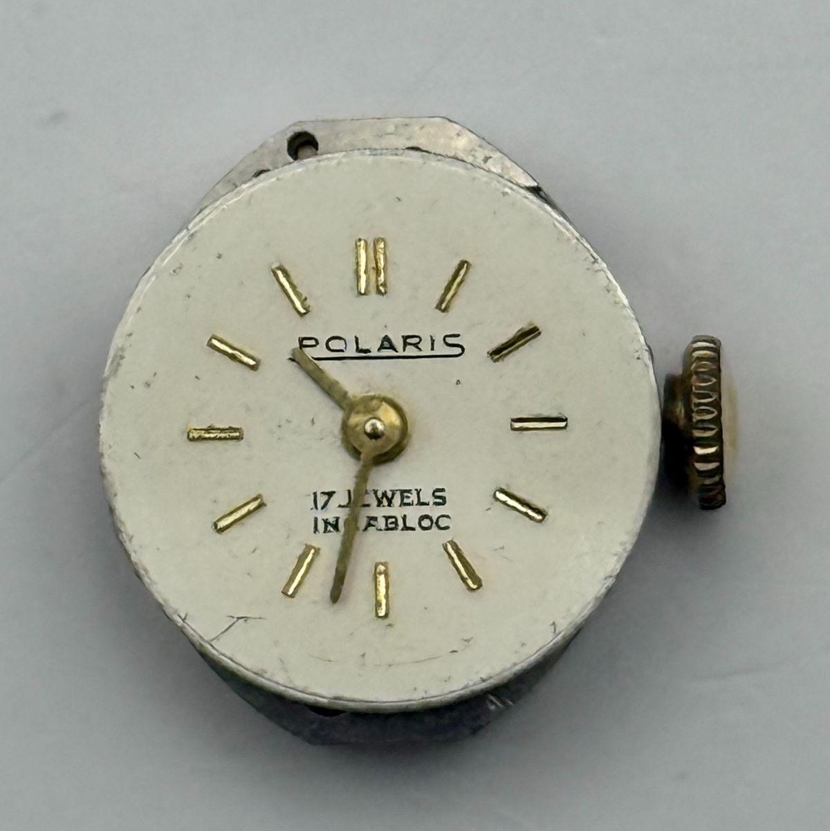 PUW 14 ? Watch Movement Polaris 17 Jewels Swiss Manual Wind Parts Repair 13.5mm