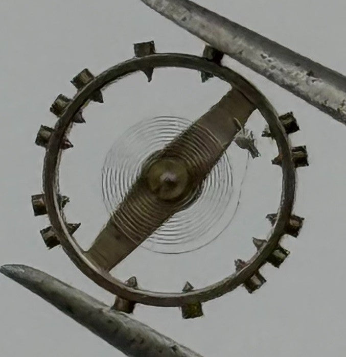 ETA 2487 Balance Wheel Complete And Spring Renata 1269 Watch Movement Parts NOS