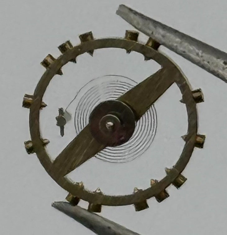 FEF 370 371 Balance Wheel Complete And Spring 176 Watch Movement Parts NOS