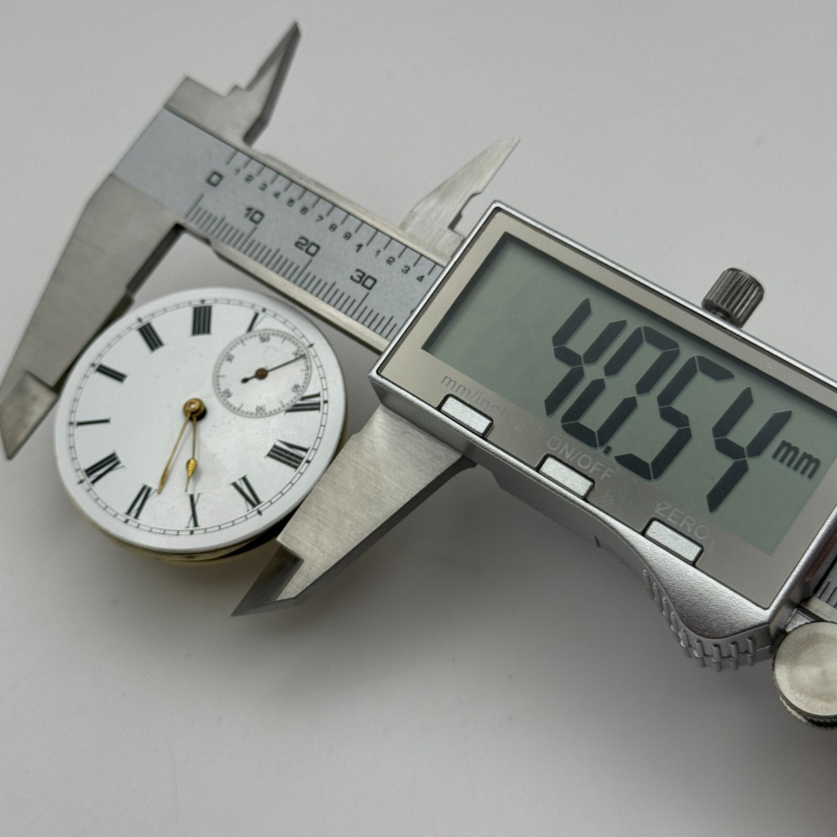 Trade Mark Consti Mathey Antique Key Wound Pocket Watch Movement Parts 40.5mm