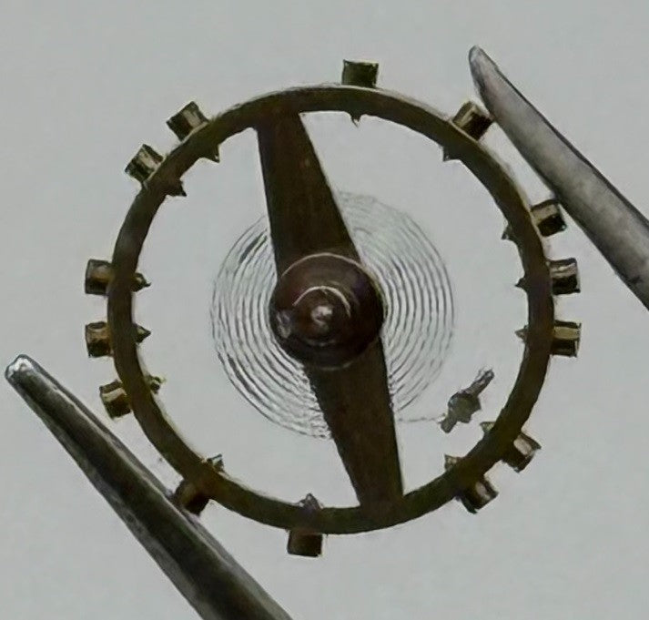 HP 25 Balance Wheel Complete And Spring 5¼’’’ 387 Watch Movement Parts NOS