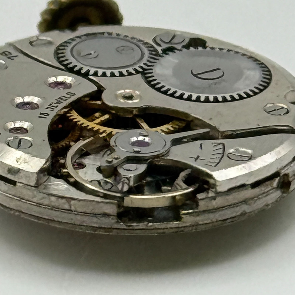 Revue 78 Watch Movement Limit 15 Jewels Swiss Manual Wind Parts Repair 19.7mm