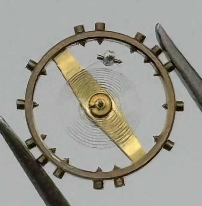 AV 120 Balance Wheel Complete And Spring 6¾-8’’’ 485 Watch Movement Parts NOS