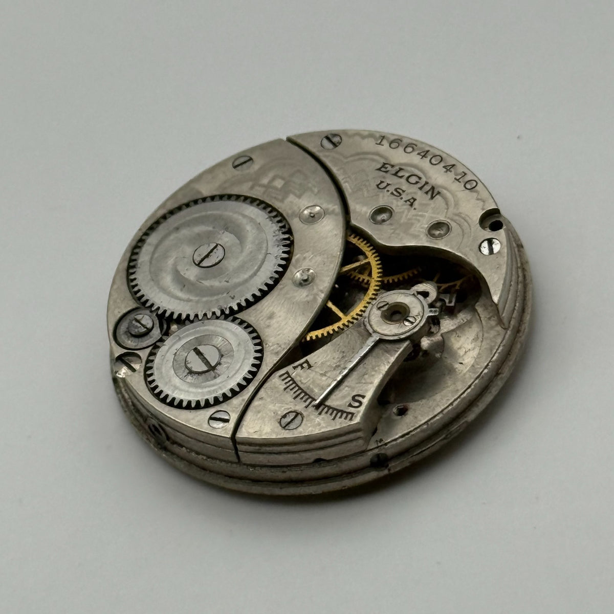 Elgin Grade 324 Watch Movement Model 3 American Antique 0s Parts Repair