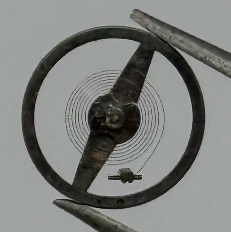 Oris 380 Balance Wheel Complete And Spring 6/8’’’ 398 Watch Movement Parts NOS